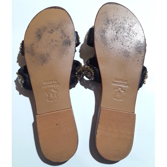 The Cove (? Swarovski Crystals ?) Large Rhinestone Sparkly Statement Sandals 9 - Picture 7 of 8